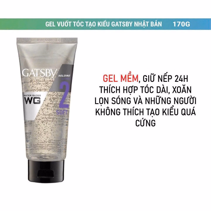 Gel Vuốt Tóc Gatsby Water Gloss Gel Giúp Cứng Tóc, Dễ Dàng Tạo Kiểu 170G -Gdn - Ảnh 5