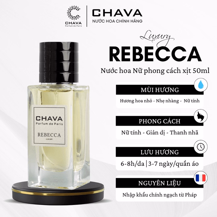 Nước Hoa Nữ Luxury Rebecca 50Ml Phong Cách Xịt - Chava