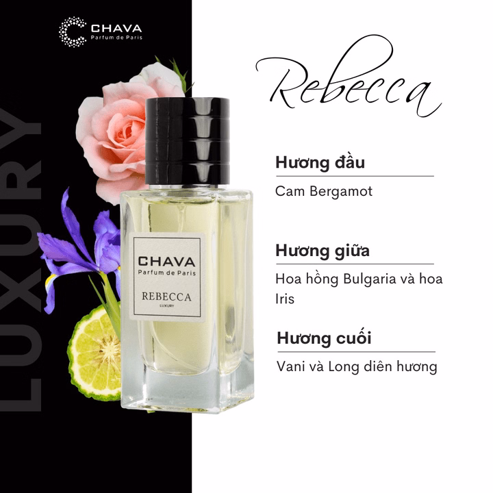 Nước Hoa Nữ Luxury Rebecca 50Ml Phong Cách Xịt - Chava - Ảnh 2