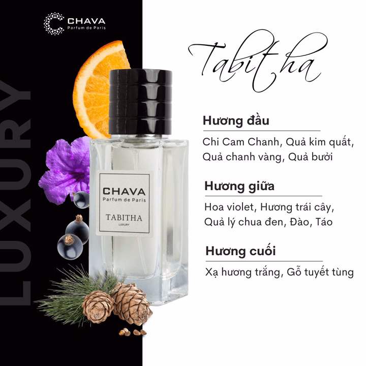 Nước Hoa Nữ Luxury Tabitha 50Ml Phong Cách Xịt - Chava - Ảnh 2