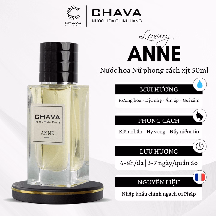 Nước Hoa Luxury Anne 50Ml - Chava