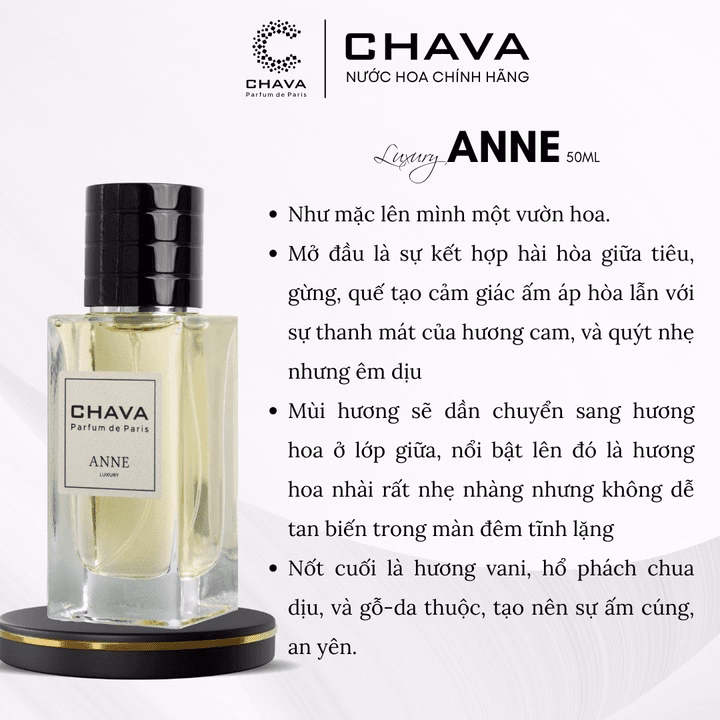 Nước Hoa Luxury Anne 50Ml - Chava - Ảnh 3