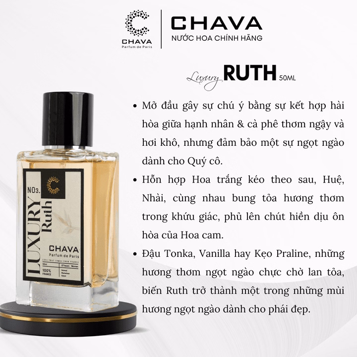 Luxury Ruth No.1 50Ml - Chava - Ảnh 3