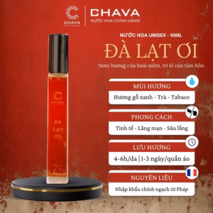 Nước Hoa Unisex Luxury Đà Lạt Ơi 10Ml Phong Cách Xịt - Chava