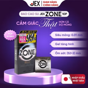 Bao Cao Su Jex- Zone 10P Hộp 10 Bao