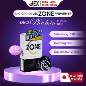 Bao Cao Su Jex - Zone Premium 5P Hộp 5 Bao