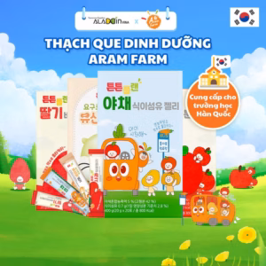 Thạch Dinh Dưỡng Cho Bé 1 Tuổi Aram Farm Bổ Sung Chất Xơ Từ 23 Loại Rau Củ, An Toàn, Không Chất Bảo Quản