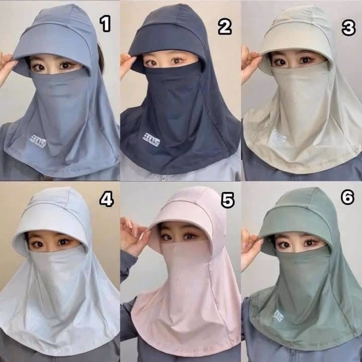 Mũ Chống Nắng Chùm Cổ + Khẩu Trang - Ảnh 5