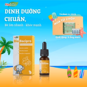 Men Vi Sinh Nhỏ Giọt Bio Bacipro Cho Bé Từ 0 Tháng Tuổi