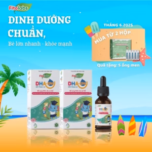 [Combo 2] Dha Nhỏ Giọt Thông Minh, Sáng Mắt - Fitolabs Dha-Epa With Vitamin A,E Lọ 20Ml