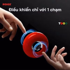 Máy Cạo Râu Povos T000 Thiết Kế Donut Độc Đáo, Nhiều Màu Sắc, Cảm Ứng Chạm, 9000 Vòng/Phút, Sạc Nhanh