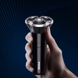 Máy Cạo Râu Povos Pq9102 Đầu Cạo 3D Xoay 360°, 54 Lưỡi Dao, Chống Nước, Đèn Báo Pin Thông Minh