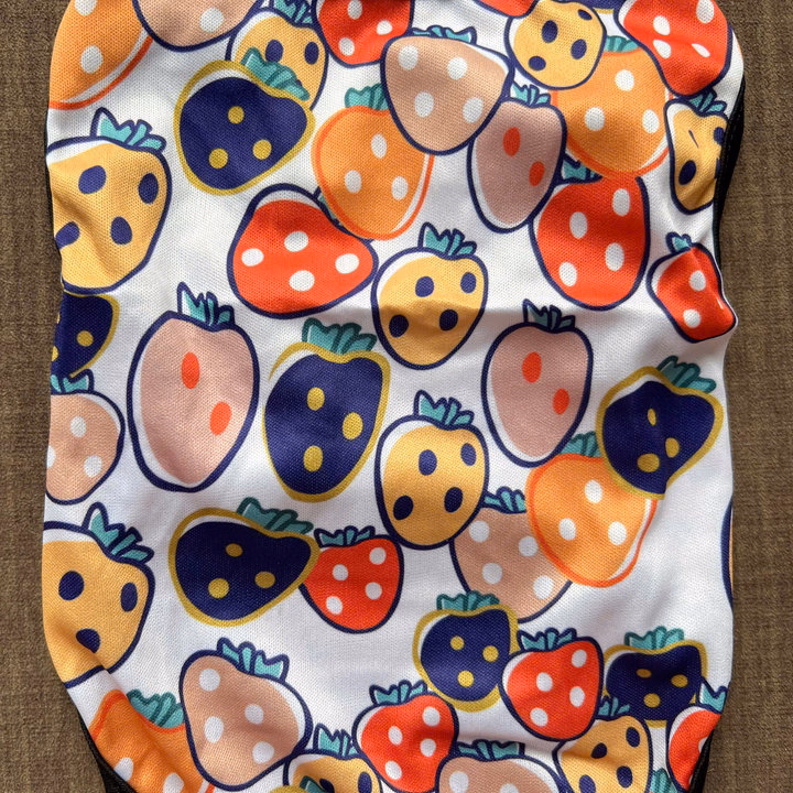 Áo Thun Ba Lỗ Dâu Tây Thông Hơi Siêu Dễ Thương Từ 1-5Kg Dành Cho Thú Cưng Chó Mèo - Ảnh 4