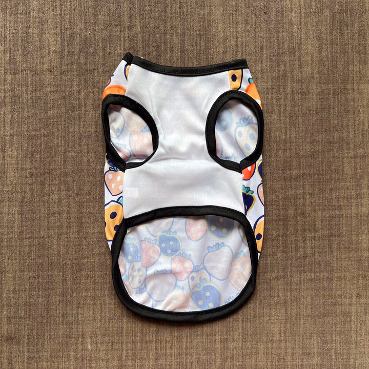 Áo Thun Ba Lỗ Dâu Tây Thông Hơi Siêu Dễ Thương Từ 1-5Kg Dành Cho Thú Cưng Chó Mèo - Ảnh 8