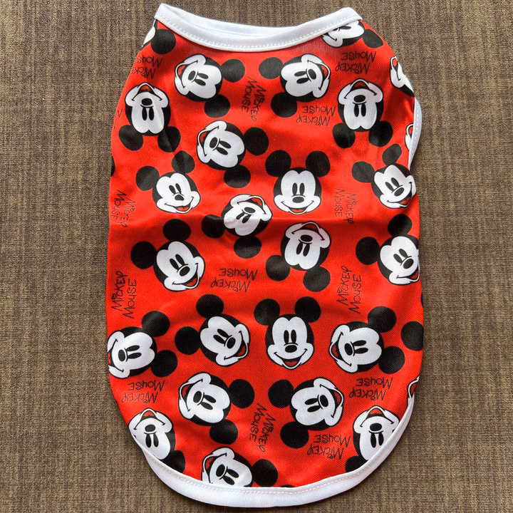 Áo Thun Ba Lỗ Mickey Thông Hơi Siêu Dễ Thương Từ 1-5Kg Dành Cho Thú Cưng Chó Mèo - Ảnh 2