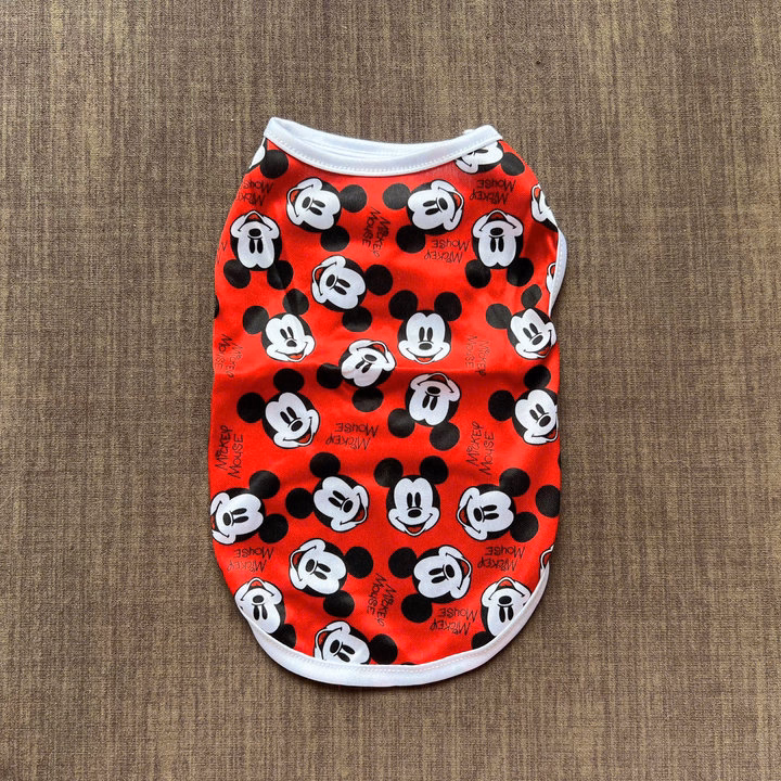 Áo Thun Ba Lỗ Mickey Thông Hơi Siêu Dễ Thương Từ 1-5Kg Dành Cho Thú Cưng Chó Mèo - Ảnh 4