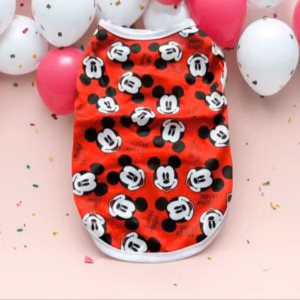 Áo Thun Ba Lỗ Mickey Thông Hơi Siêu Dễ Thương Từ 1-5Kg Dành Cho Thú Cưng Chó Mèo
