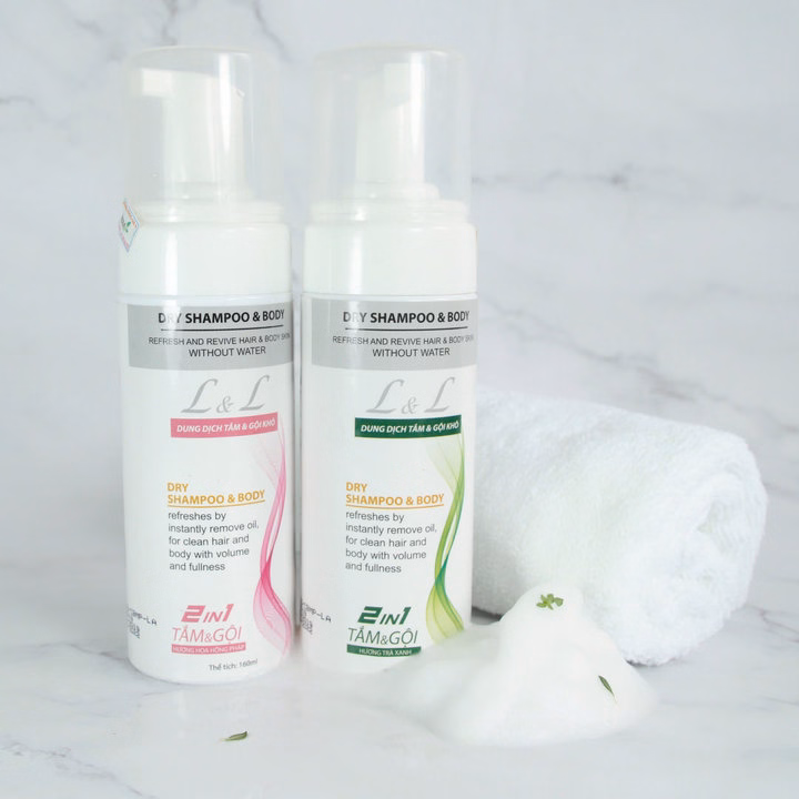 Combo 2 Dầu Gội Khô 2In1 Tắm & Gội Dạng Xịt Bọt Neoskin Hương Hoa Hồng + Trà Xanh - Ảnh 5