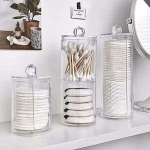 Hộp Đựng Bông Tẩy Trang - Tăm Bông - Son- Đồ Trang Sức