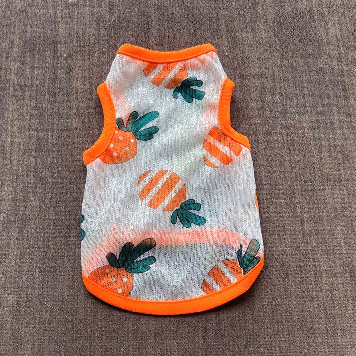 Áo Thun Ba Lỗ Hoạ Tiết Trái Cây Thông Hơi Siêu Cute Từ 1-7Kg Dành Cho Thú Cưng Chó Mèo - Ảnh 2