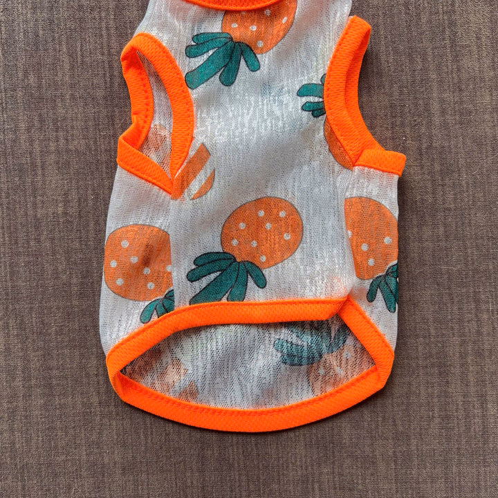 Áo Thun Ba Lỗ Hoạ Tiết Trái Cây Thông Hơi Siêu Cute Từ 1-7Kg Dành Cho Thú Cưng Chó Mèo - Ảnh 6