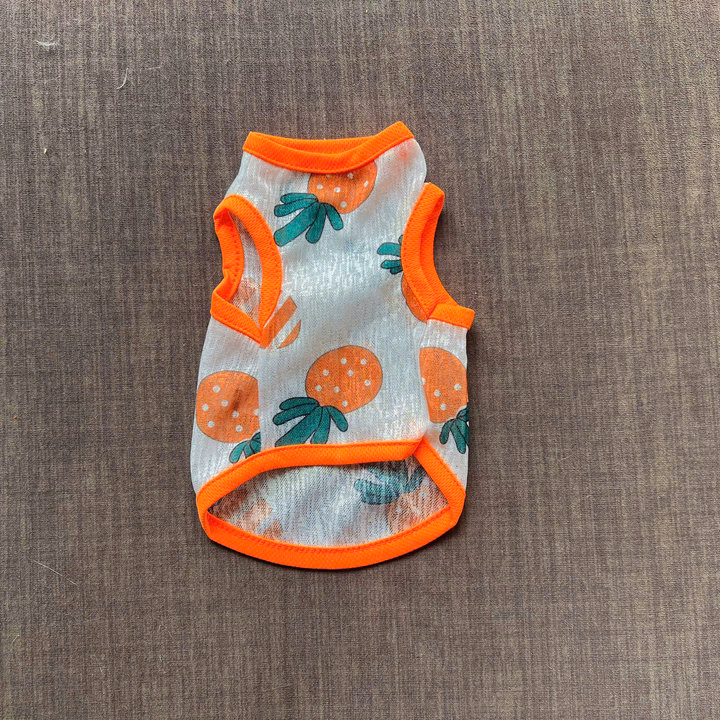 Áo Thun Ba Lỗ Hoạ Tiết Trái Cây Thông Hơi Siêu Cute Từ 1-7Kg Dành Cho Thú Cưng Chó Mèo - Ảnh 9