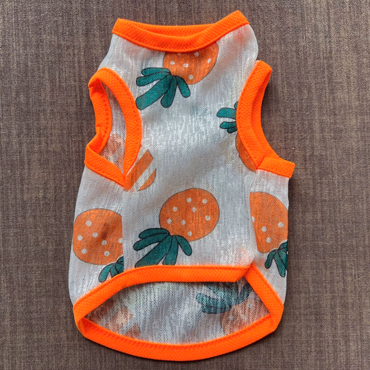 Áo Thun Ba Lỗ Hoạ Tiết Trái Cây Thông Hơi Siêu Cute Từ 1-7Kg Dành Cho Thú Cưng Chó Mèo - Ảnh 8