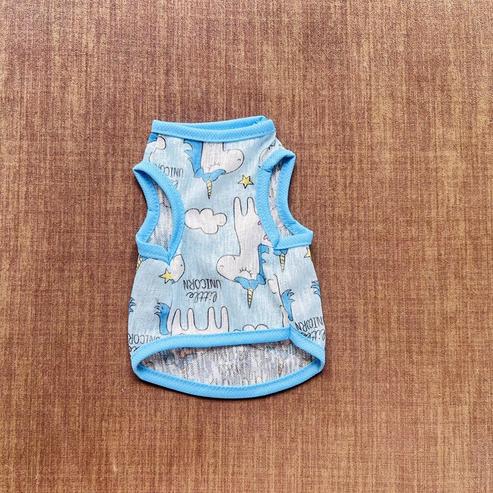 Áo Thun Ba Lỗ Hoạ Tiết Ngựa Xinh Thông Hơi Siêu Cute Từ 1-7Kg Dành Cho Thú Cưng Chó Mèo - Ảnh 7