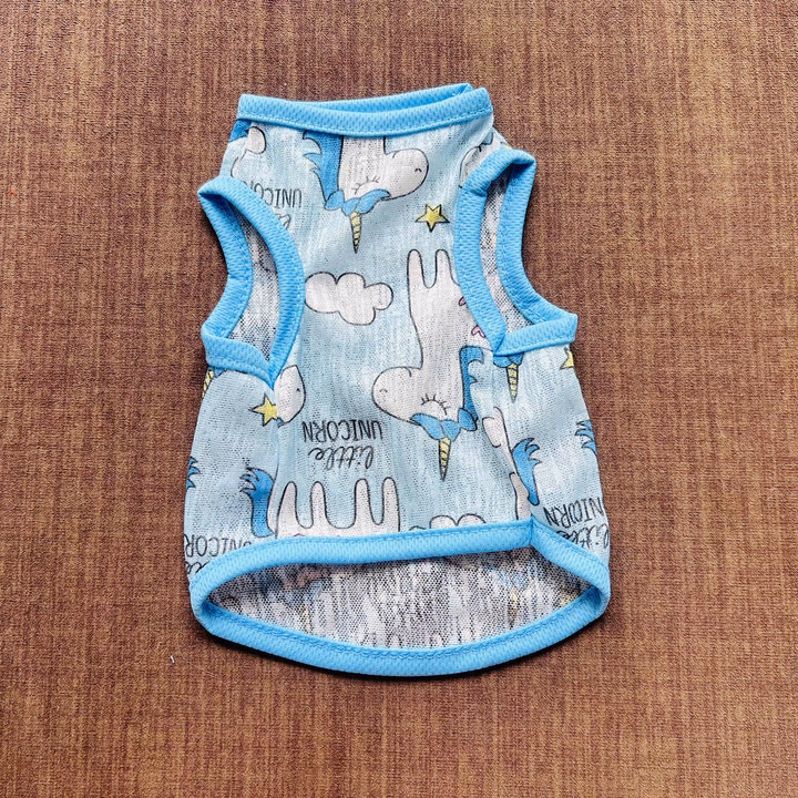 Áo Thun Ba Lỗ Hoạ Tiết Ngựa Xinh Thông Hơi Siêu Cute Từ 1-7Kg Dành Cho Thú Cưng Chó Mèo - Ảnh 6