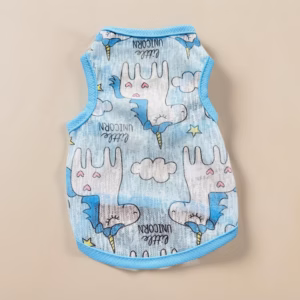 Áo Thun Ba Lỗ Hoạ Tiết Ngựa Xinh Thông Hơi Siêu Cute Từ 1-7Kg Dành Cho Thú Cưng Chó Mèo