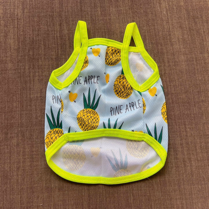 Áo Thun Hai Dây Quả Thơm Thông Hơi Siêu Cute Từ 1-7.5Kg Dành Cho Thú Cưng Chó Mèo - Ảnh 5