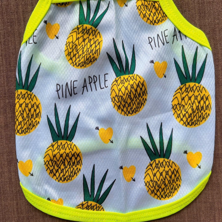 Áo Thun Hai Dây Quả Thơm Thông Hơi Siêu Cute Từ 1-7.5Kg Dành Cho Thú Cưng Chó Mèo - Ảnh 3