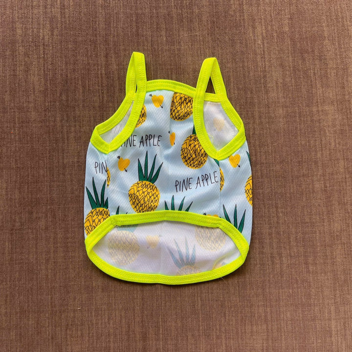 Áo Thun Hai Dây Quả Thơm Thông Hơi Siêu Cute Từ 1-7.5Kg Dành Cho Thú Cưng Chó Mèo - Ảnh 7