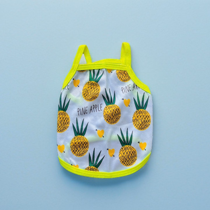 Áo Thun Hai Dây Quả Thơm Thông Hơi Siêu Cute Từ 1-7.5Kg Dành Cho Thú Cưng Chó Mèo