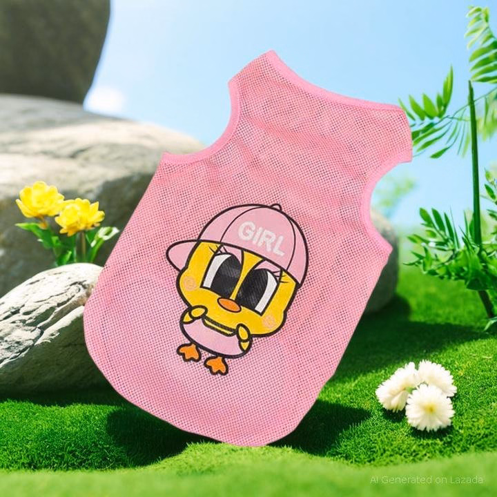 Áo Lưới Hồng Mát Mẻ Từ 1.5-10Kg Cho Chó Mèo