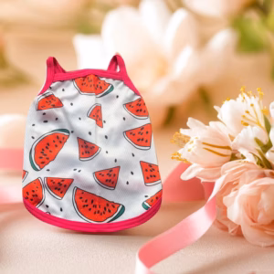 Áo Thun Hai Dây Dưa Hấu Thông Hơi Siêu Cute Từ 1-7.5Kg Dành Cho Thú Cưng Chó Mèo