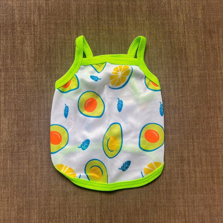 Áo Thun Hai Dây Quả Bơ Thông Hơi Siêu Cute Từ 1-7.5Kg Dành Cho Thú Cưng Chó Mèo - Ảnh 2