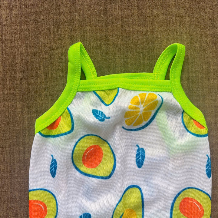 Áo Thun Hai Dây Quả Bơ Thông Hơi Siêu Cute Từ 1-7.5Kg Dành Cho Thú Cưng Chó Mèo - Ảnh 5