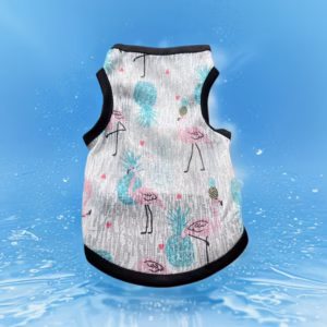 Áo Thun Ba Lỗ Hồng Hạc Thông Hơi Siêu Cute Từ 1-7Kg Dành Cho Thú Cưng Chó Mèo