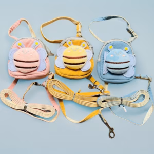 Dây Dắt Dây Xích Balo Con Ong Thú Cưng Dài 120Cm Từ 0.5-3Kg Dành Cho Thú Cưng Chó Mèo