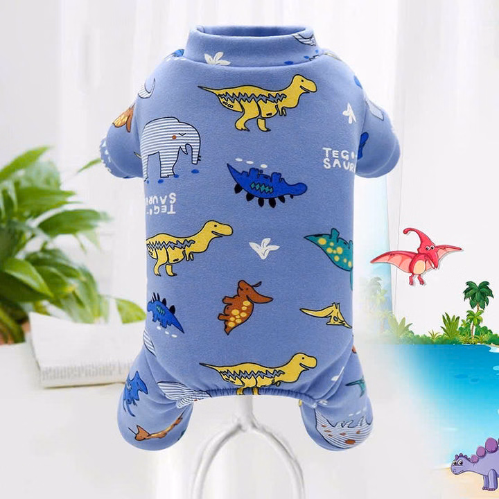 Áo Thun Nỉ Khủng Long Từ 1-5Kg Dành Cho Thú Cưng Chó Mèo - Ảnh 2