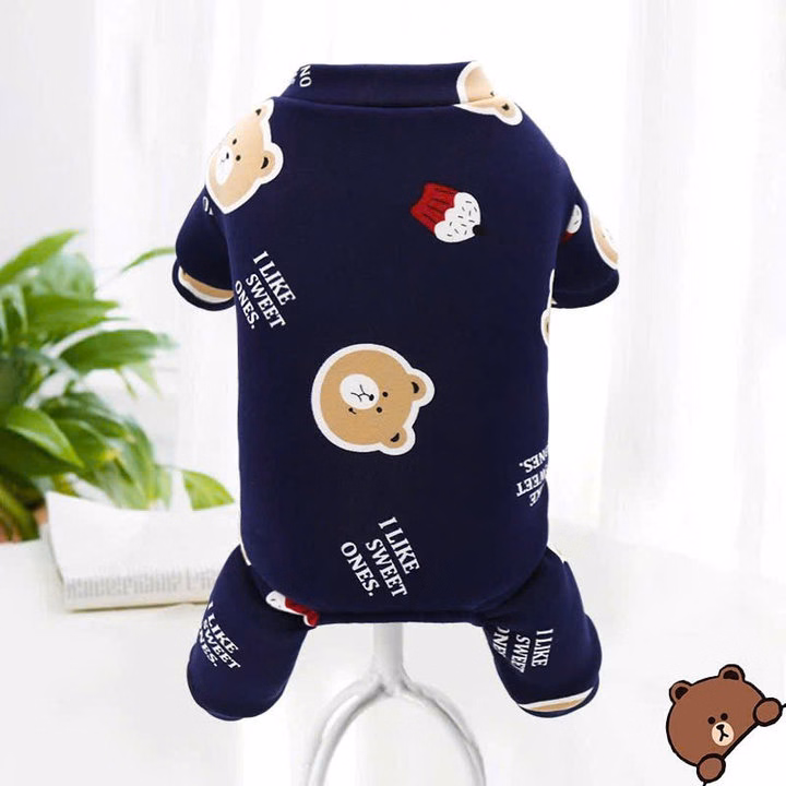 Áo Thun Nỉ Gấu Từ 1-5Kg Dành Cho Thú Cưng Chó Mèo