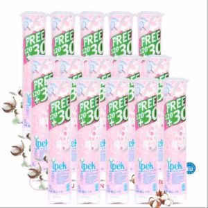 Combo 15 Bông Tẩy Trang Siêu Mềm Mịn 120+30 Miếng - Ipek