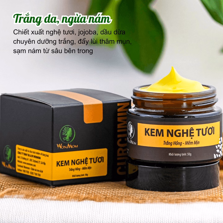 Bộ Dưỡng Da Mặt Trắng Hồng Chuyên Sâu Từ Thảo Mộc Wonmom (1 Sữa Rửa Mặt + 1 Serum Vitamin C + 1 Kem Nghệ Tươi) - Ảnh 5