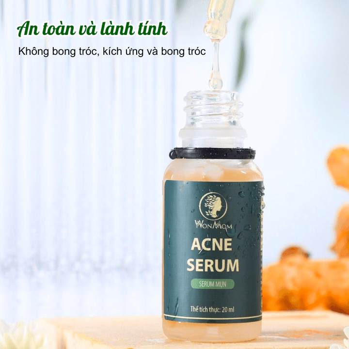 Bộ Đánh Bay Mụn Cứng Đầu Chuyên Sâu Wonmom (1 Sữa Rửa Mặt + 1 Serum Mụn + 1 Kem Cấp Ẩm) - Ảnh 7
