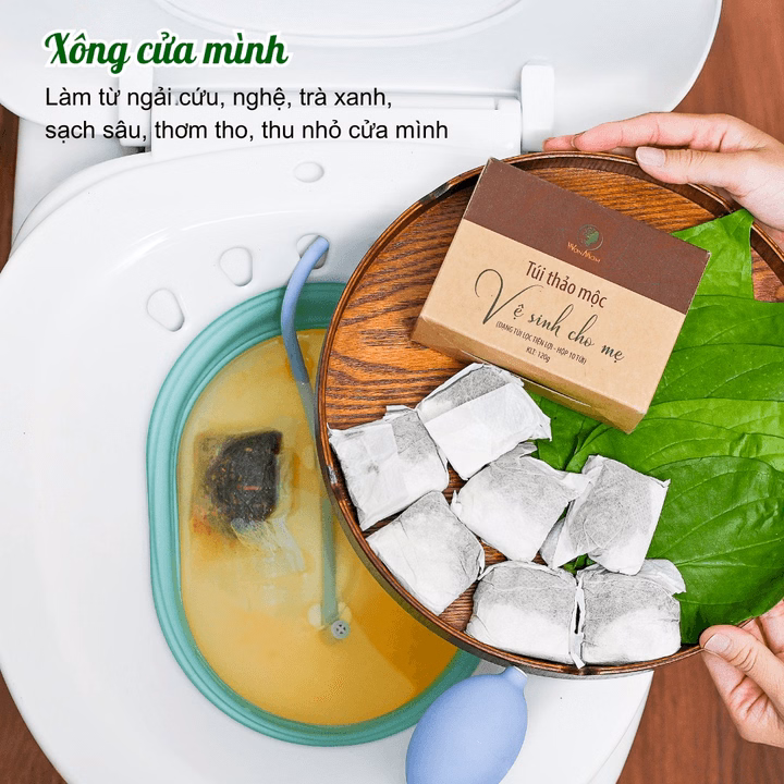 Combo Giúp Mẹ Thơm, Bé Khỏe Wonmom (Hộp Thảo Mộc Xông Vùng Kín Cho Mẹ + Dầu Tràm) - Ảnh 3