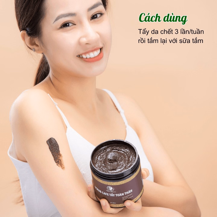 Scrub Cafe Tẩy Tế Bào Chết Toàn Thân, Trắng Da Sạch Thâm Rạn Wonmom 500G - Ảnh 5