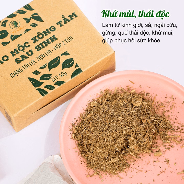 Bộ Sản Phẩm Sau Sinh Wonmom Ngừa Trầm Cảm (Muối Ngâm Chân + Thảo Mộc Xông Tắm Toàn Thân) - Ảnh 2