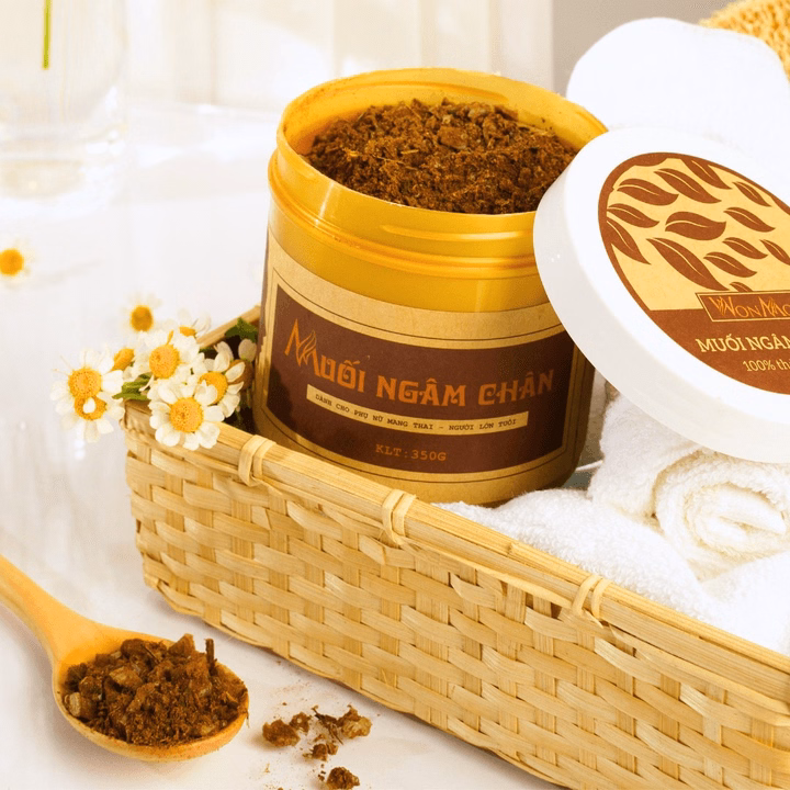 Bộ Sản Phẩm Sau Sinh Wonmom Ngừa Trầm Cảm (Muối Ngâm Chân + Thảo Mộc Xông Tắm Toàn Thân) - Ảnh 5