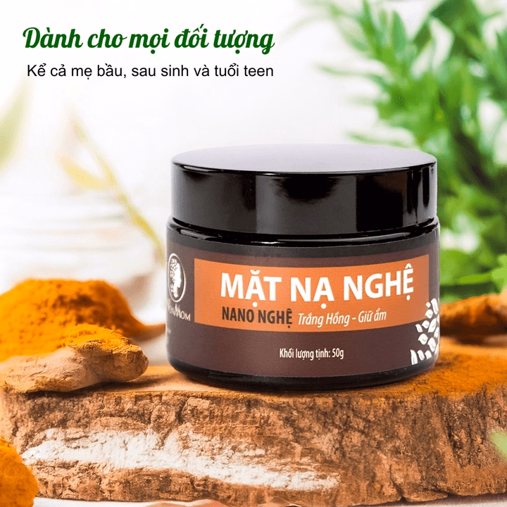 Mặt Nạ Nghệ Trắng Da, Sạch Mụn Wonmom 50G - Ảnh 4